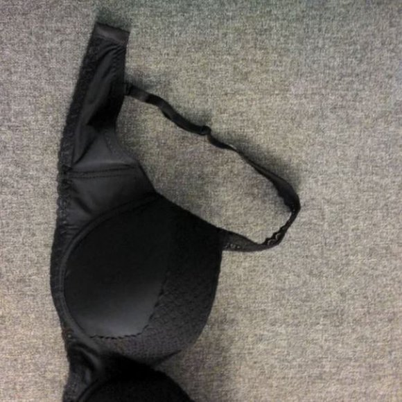 JEZEBEL BRA Women's Lace-Trim Underwire Contour Bra J5820 Black Size 36D NWT - Picture 5 of 6